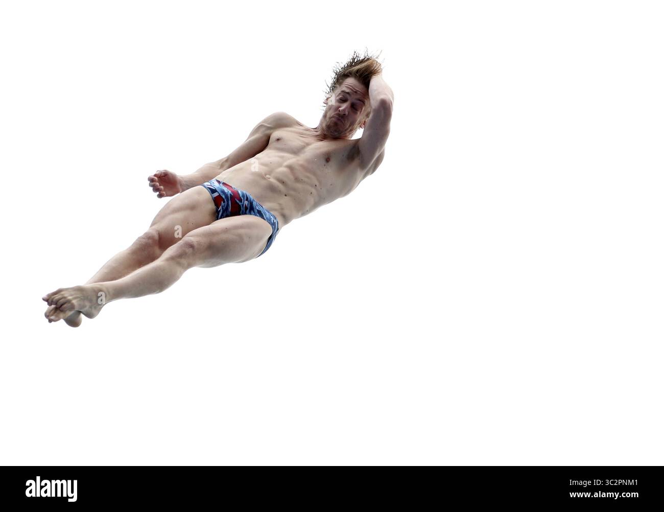 24. Juli 2019 - Gwangju, SÜDKOREA - 24. Juli 2019 - Gwangju, Südkorea - JAGD AUF Gary von England während einer 18. Weltmeisterschaft 2019 Gwangju Men's High Dive an der Chosun University in Gwangju, Südkorea. (Foto: © Gwangju2019 Organisationskomitee via ZUMA Wire) Stockfoto