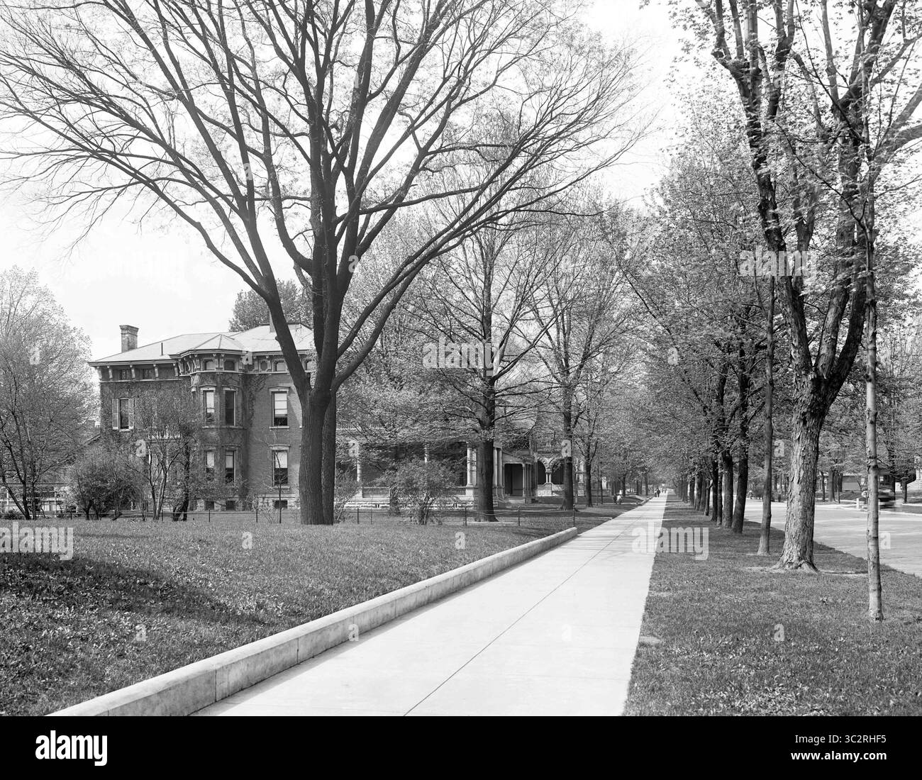 Juni 2019, Indianapolis, Indiana, USA: Sitz von Benjamin Harrison, 23. Präsident der Vereinigten Staaten 1889-93, Indianapolis, Indiana, USA, Detroit Publishing Company, 1900 (Bild: © JT Vintage/Glasshouse Via ZUMA Wire) Stockfoto