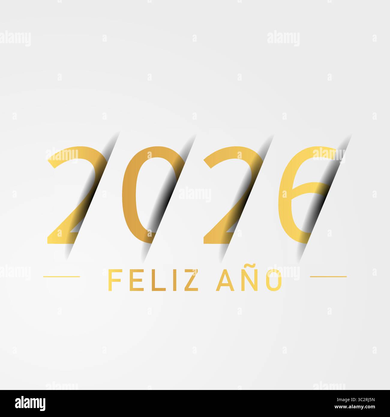 2026 - Happy New Year 2026 Stock Vektor
