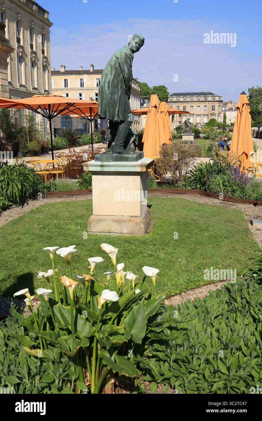 Im öffentlichen Garten von Bordeaux, einem Stadtpark im Stadtzentrum von Bordeaux. Stockfoto