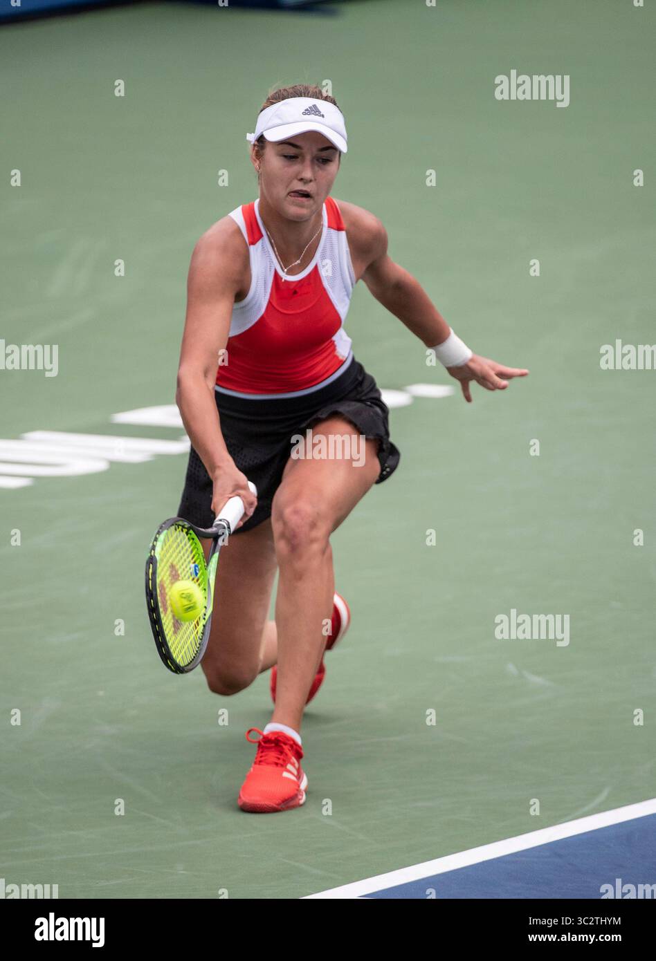 3,2019. August: Anna Kalinskaya (RUS) verliert gegen Jessica Pegula (USA) 6-3, 3-6, 6-1, bei den CitiOpen im Rock Creek Park Tennis Center in Washington, DC. ©Leslie Billman/Tennisclix/CSM(Credit Image: &Copy; Leslie Billman/CSM via ZUMA Wire â) Stockfoto