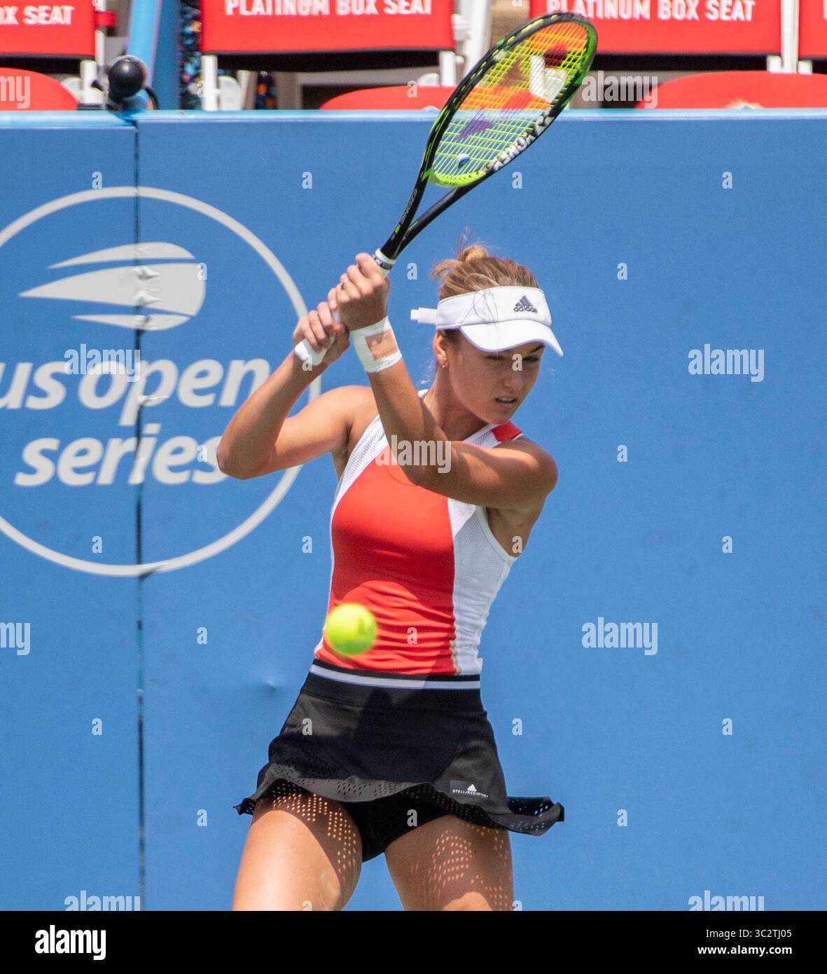3,2019. August: Anna Kalinskaya (RUS) verliert gegen Jessica Pegula (USA) 6-3, 3-6, 6-1, bei den CitiOpen im Rock Creek Park Tennis Center in Washington, DC. ©Leslie Billman/Tennisclix/CSM(Credit Image: &Copy; Leslie Billman/CSM via ZUMA Wire â) Stockfoto