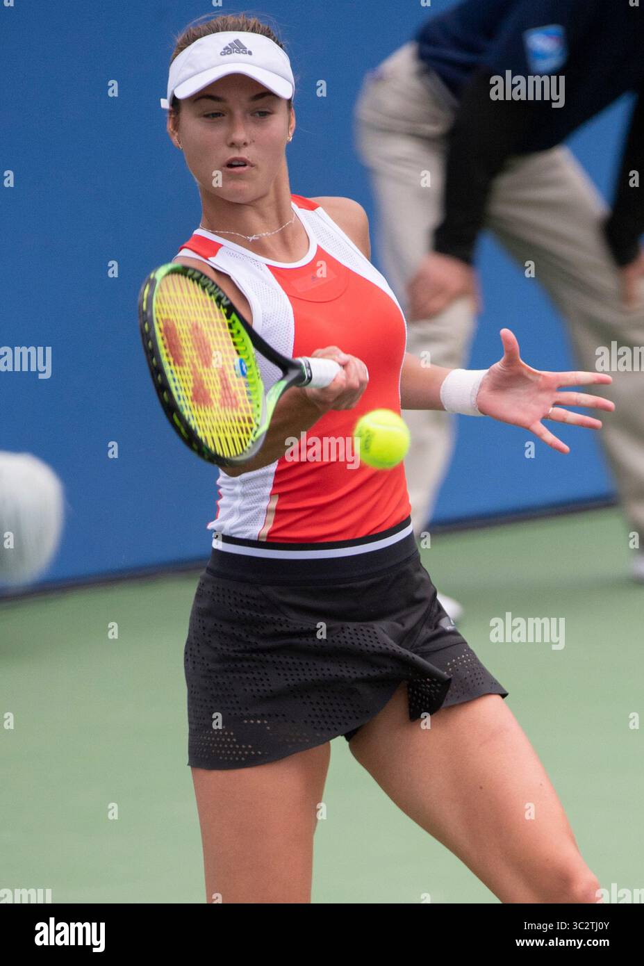3,2019. August: Anna Kalinskaya (RUS) verliert gegen Jessica Pegula (USA) 6-3, 3-6, 6-1, bei den CitiOpen im Rock Creek Park Tennis Center in Washington, DC. ©Leslie Billman/Tennisclix/CSM(Credit Image: &Copy; Leslie Billman/CSM via ZUMA Wire â) Stockfoto