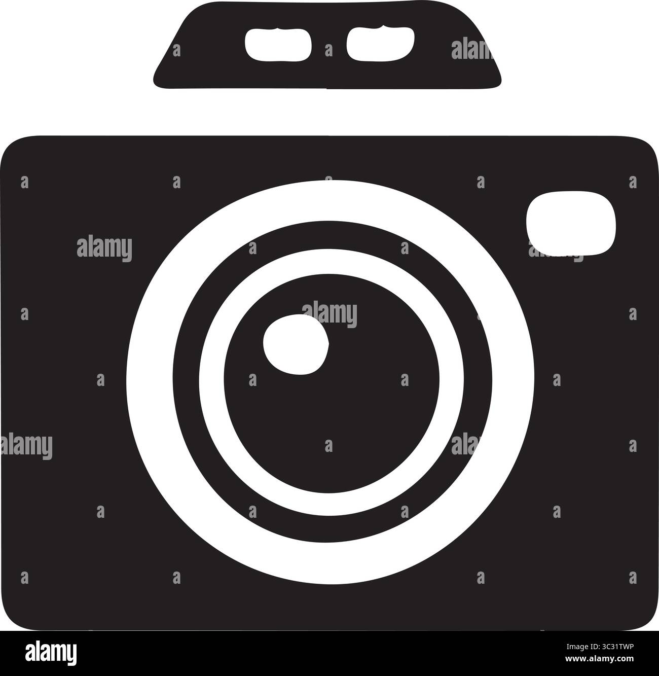 Eine kleine, moderne Kameraabbildung Stock Vektor