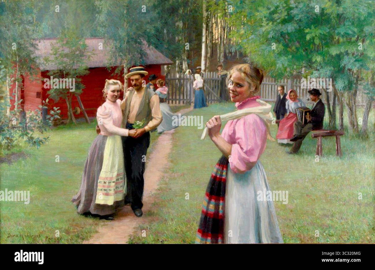 Dora Wahlroos - Abend in Parigi - 1898 Stockfoto