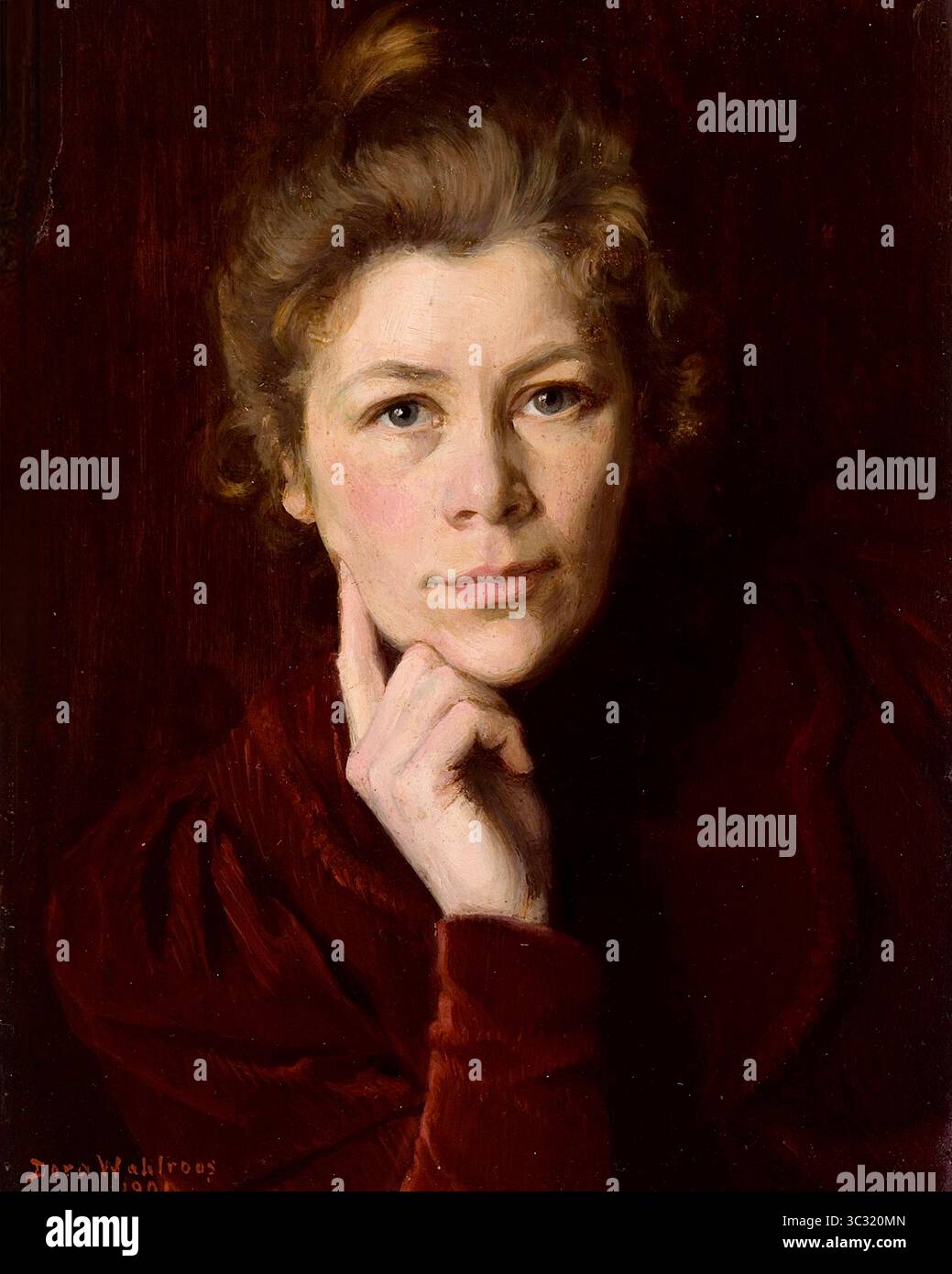 Dora Wahlroos - Selbstporträt - 1901 Stockfoto