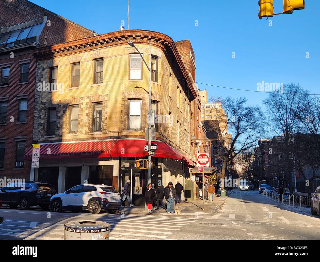 Ecke christopher Street und greenwich Street West Village New york Stockfoto