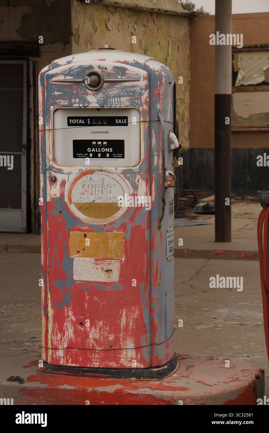 Verlassene Tankstelle Route 66 kalifornien Stockfoto