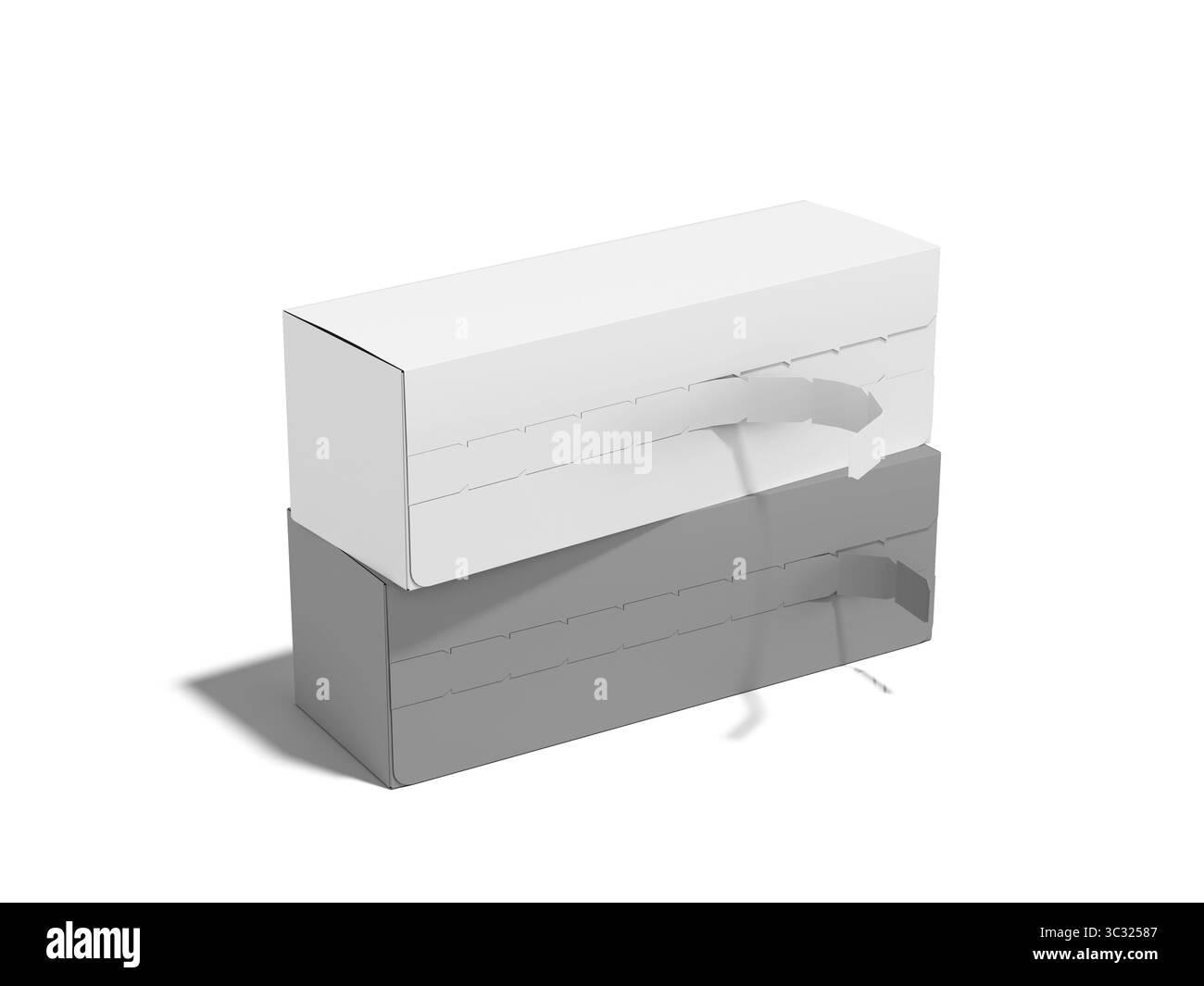 Schubladenbox mit Farbbandmodell Stockfoto
