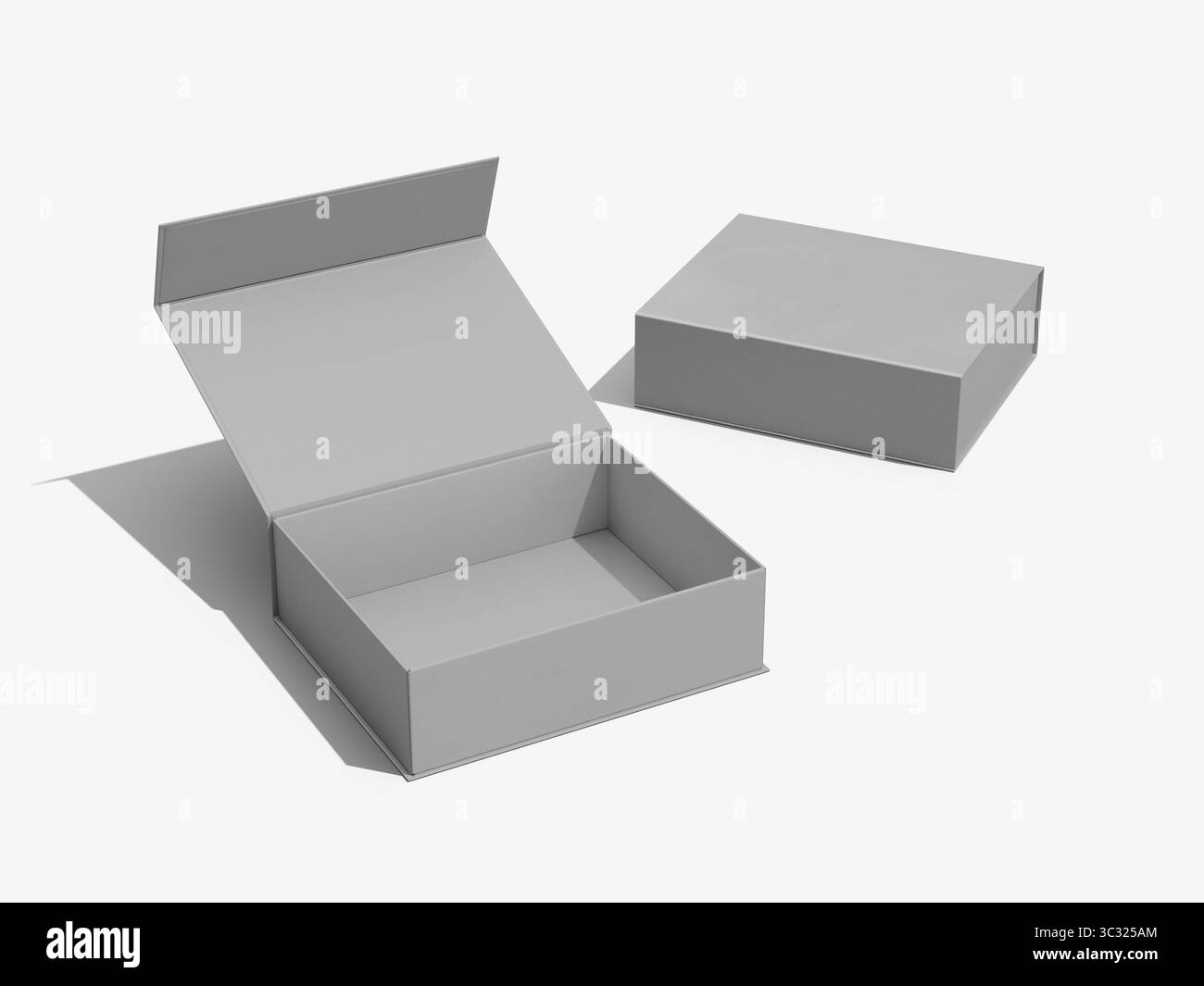 Luxuriöse Geschenkbox – Mockup Stockfoto