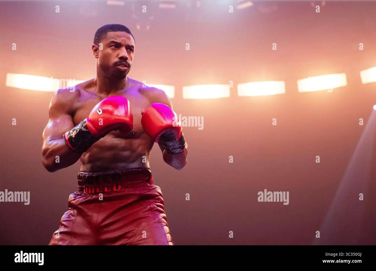 CREED III 2023 Warner Bros. Pictures/MGM-Film mit Michael B. Jordan als Adonis Creed Stockfoto
