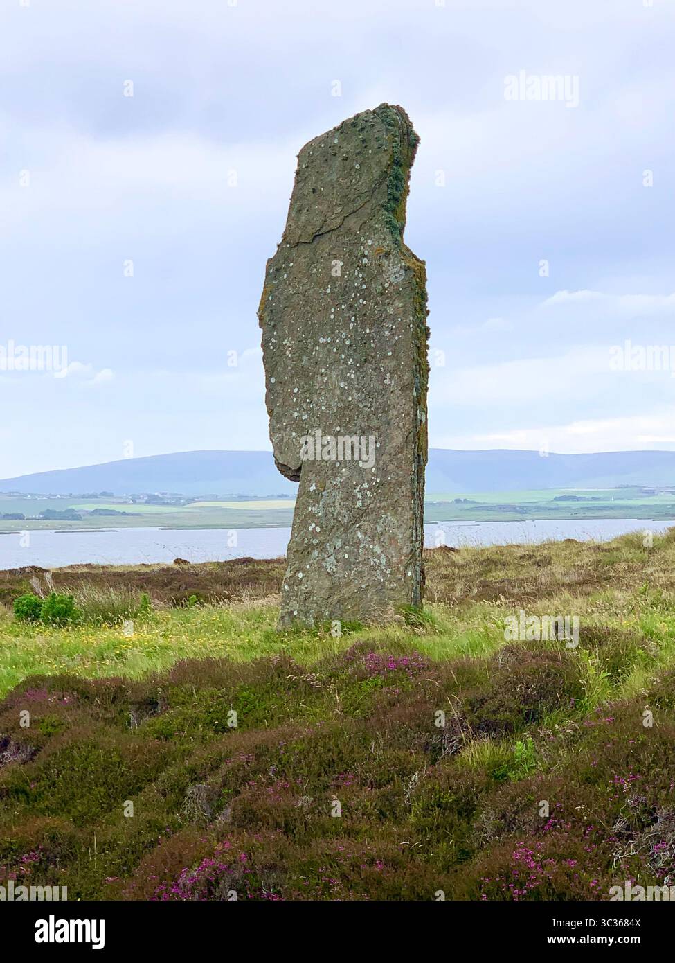 Der Ring of Brodgar Orkneys Orkney Schottland Steine alte Steinzeitmenschen setzten lebten alten Platz stand blickend Dorfinseln Hebriden Island Stockfoto