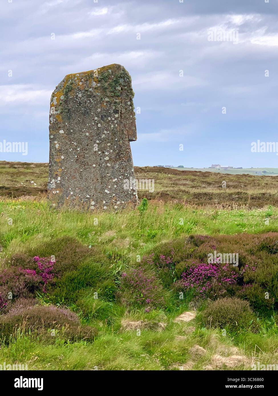 Der Ring of Brodgar Orkneys Orkney Schottland Steine alte Steinzeitmenschen setzten lebten alten Platz stand blickend Dorfinseln Hebriden Island Stockfoto
