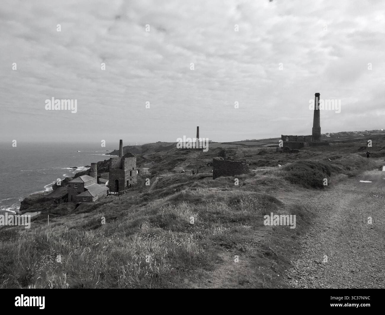 Levant-Zinnminenkomplex, Cornwall Stockfoto