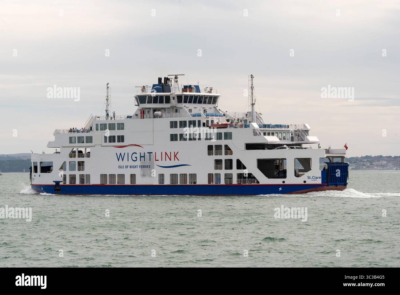 Portsmouth England Großbritannien. 17.07.2025. Fähre nach St. Clare auf der Insel Portsmouth UK. Stockfoto