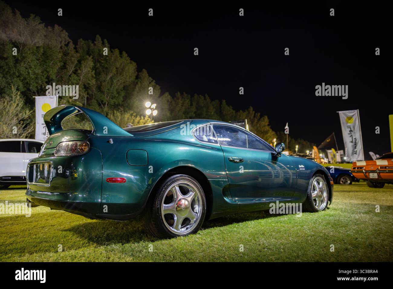 Jährliche Oldtimer- und Custom-Car-Show im Qatar Racing Club Stockfoto