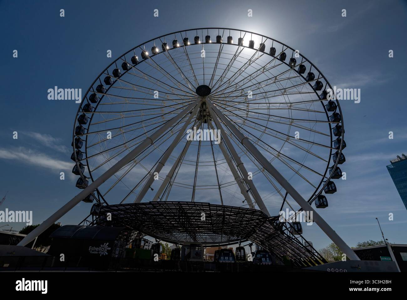 Glücksrad, Puebla, Puebla, Mexiko, 30 de julio de 2022 Stockfoto