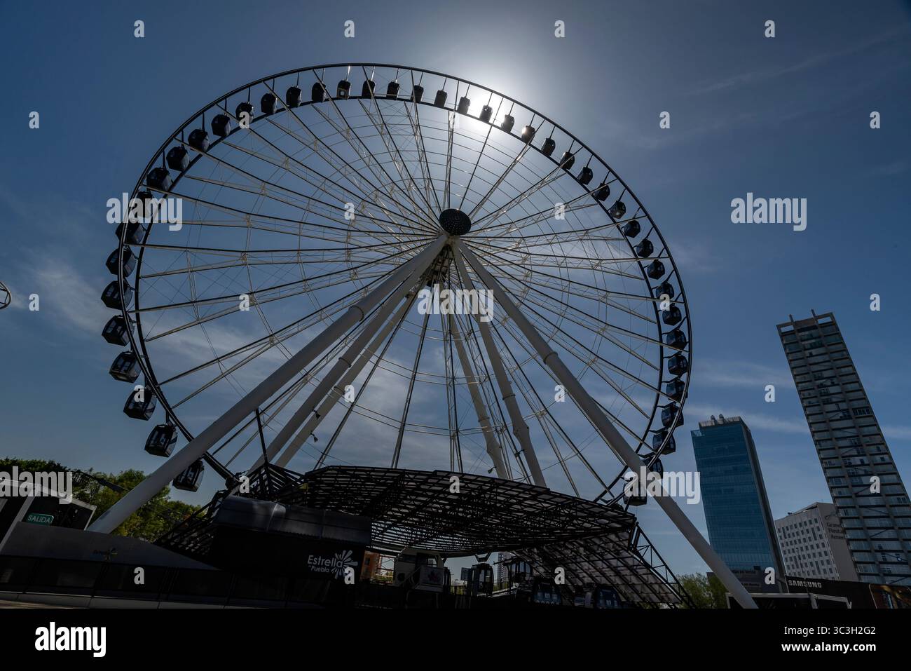 Glücksrad, Puebla, Puebla, Mexiko, 30 de julio de 2022 Stockfoto