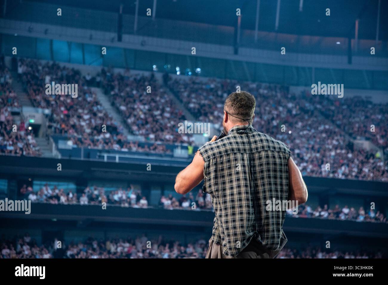 Tottenham Stadium, London, Großbritannien, Imagine Dragons, Loom World Tour, Freitag, 25. Juli 2025, Bild von Emma Terracciano Credit: Emma Terracciano/Alamy Live News Stockfoto