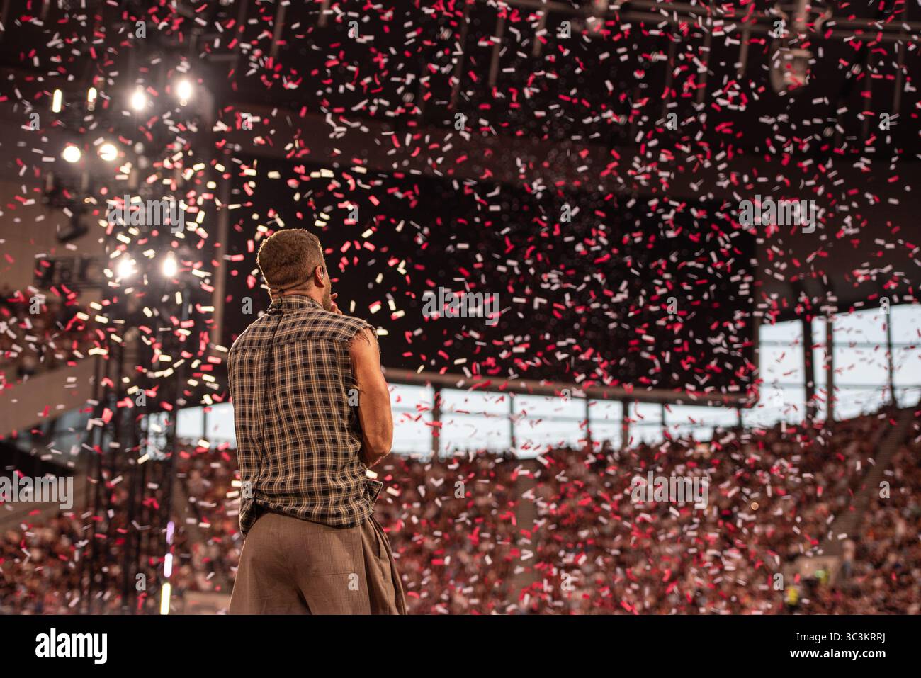 Tottenham Stadium, London, Großbritannien, Imagine Dragons, Loom World Tour, Freitag, 25. Juli 2025, Bild von Emma Terracciano Stockfoto