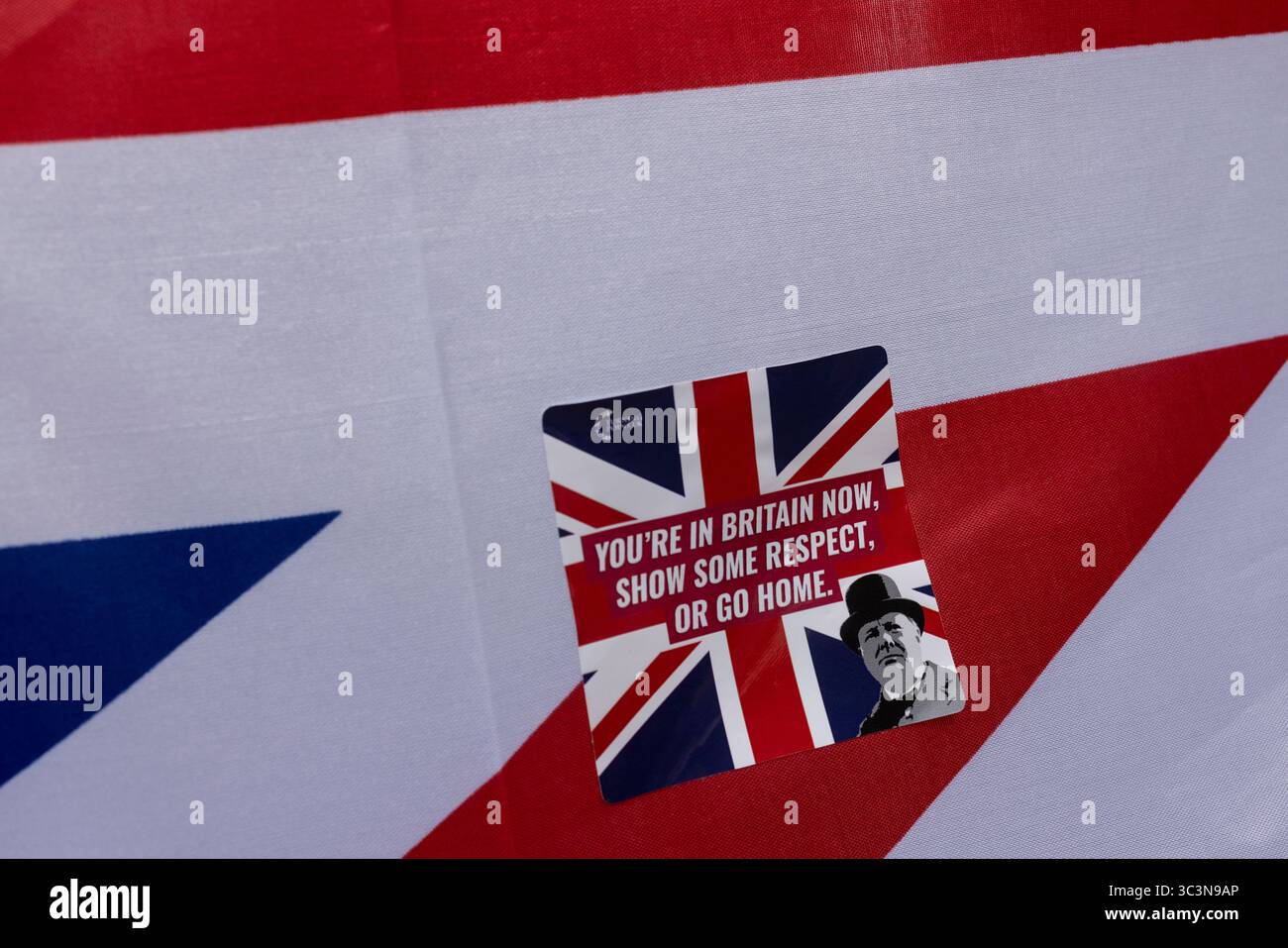 Glasgow, Schottland, 26. Juli 2025. märz der UK Independence Party (UKIP) „Mass-Deportations Now“, mit Anführer Nick Tenconi, in Glasgow, Schottland, am 26. Juli 2025. Foto: Alamy Live News. Stockfoto