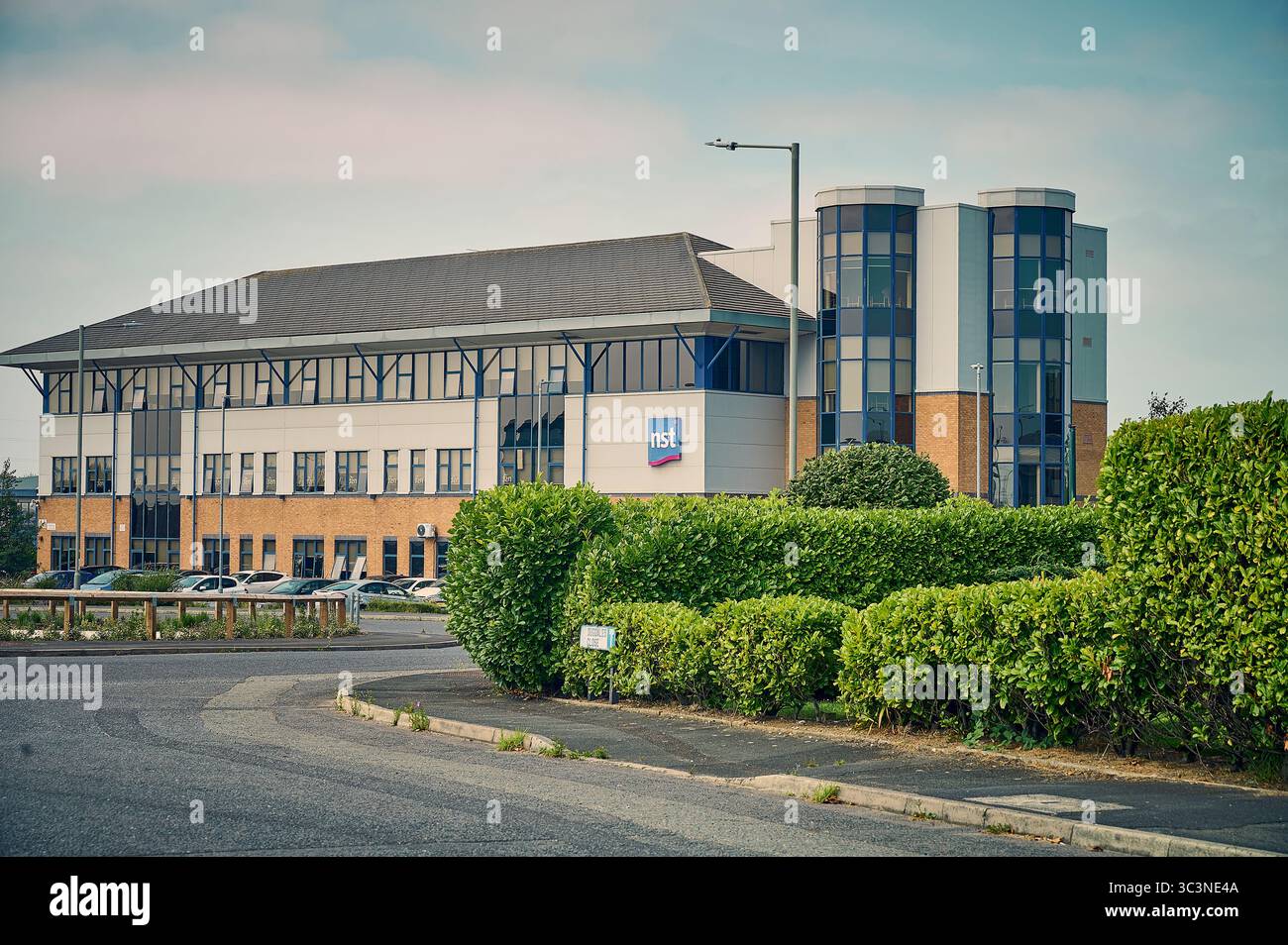 NST Travel Offices im Whitehills Business Park, Blackpool, Großbritannien Stockfoto