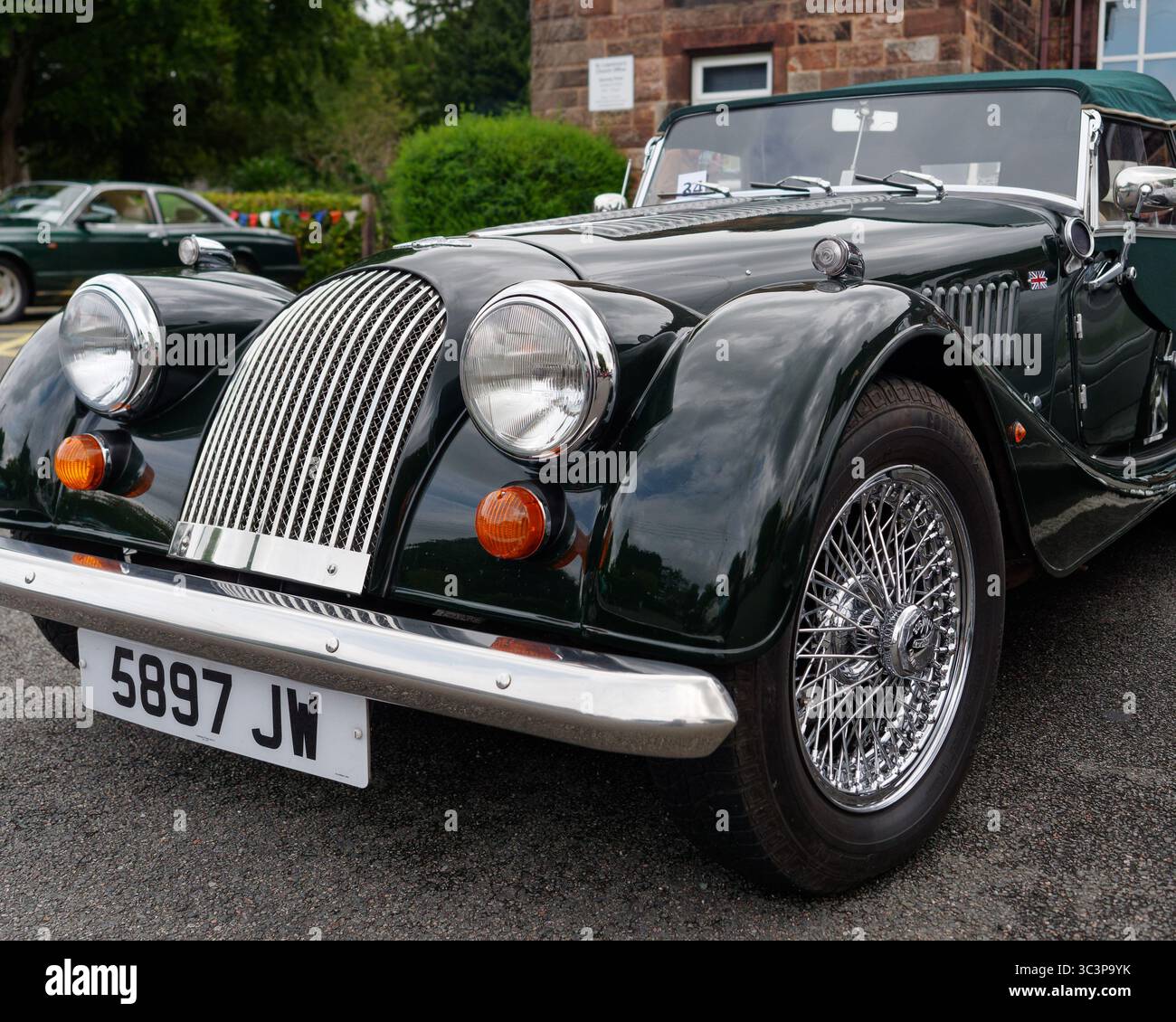 Congleton Beartown Classic Car Club Veranstaltung in der St Lawrence's Church Hall in Biddulph, Staffordshire, England. Juli 2025 Stockfoto