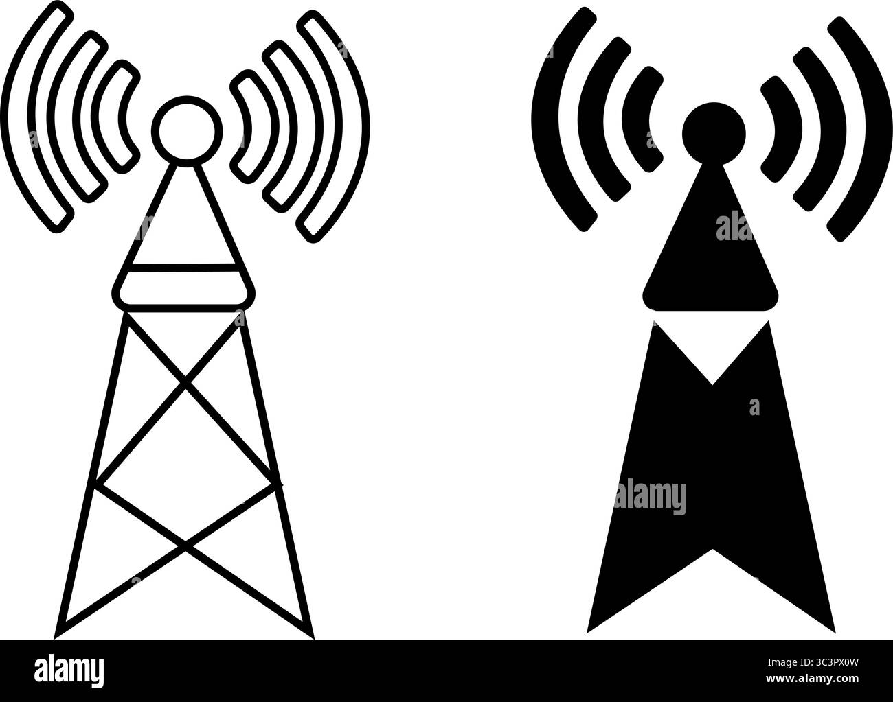 Moderne Satellitenschüssel zur Übertragung von Datensignalen für globale Kommunikations- und Konnektivitätslösungen Stock Vektor