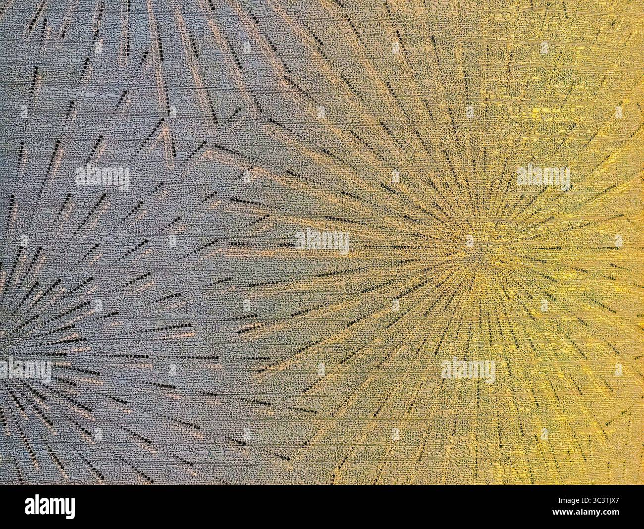 Strukturierter abstrakter Hintergrund in Gold und Grau für atemberaubende digitale Designs. Hochauflösendes Hintergrundbild und Bildschirmschoner für Telefone, Tablets, Laptops Stockfoto