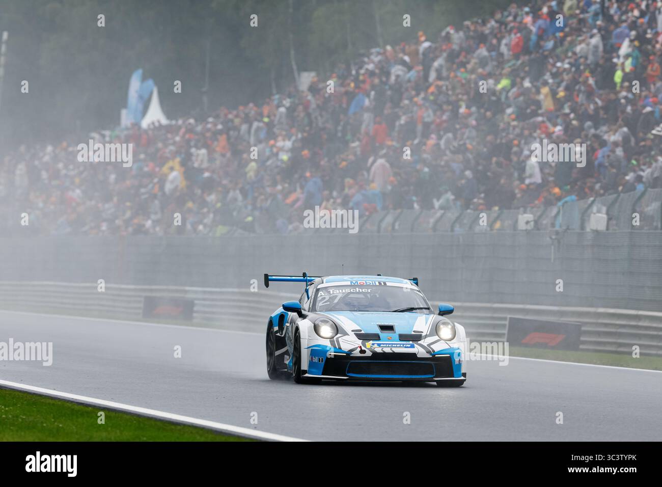 Spa-Francorchamps, Belgien. Juli 2025. #27 Alexander Tauscher (DEU, Target), Porsche Mobil 1 Supercup auf dem Circuit de Spa-Francorchamps am 27. Juli 2025 in Spa-Francorchamps, Belgien. (Foto von HOCH ZWEI) Credit: dpa/Alamy Live News Stockfoto