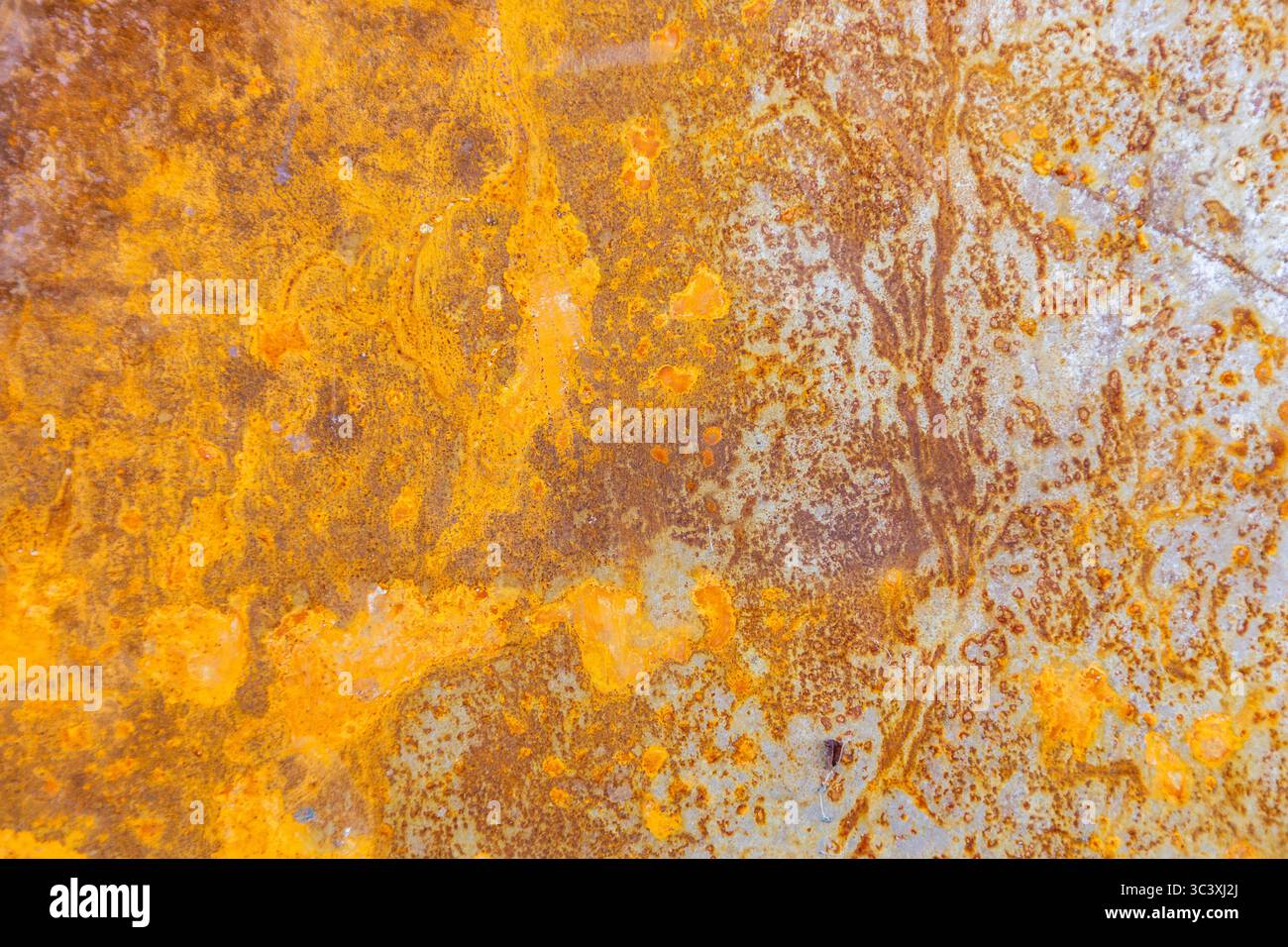 Alte Metall rost Hintergrund in der hellen Sonne Stockfoto