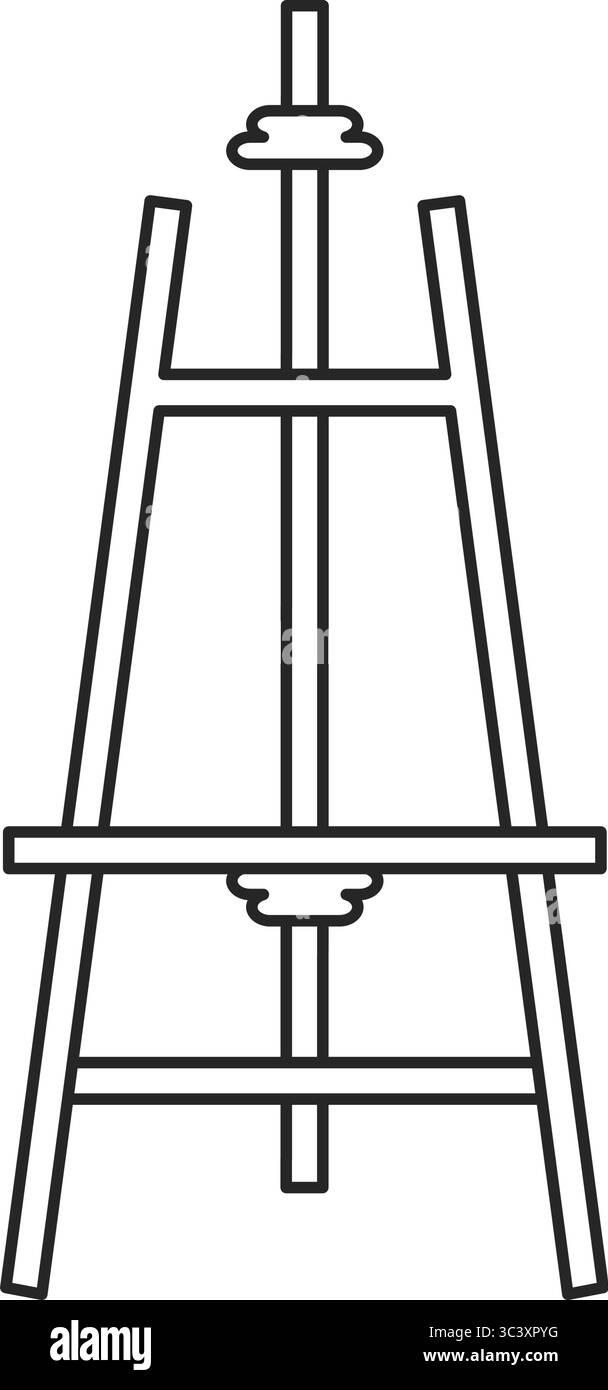 Staffelei für Anzeige oder Vektorgrafik Stock Vektor