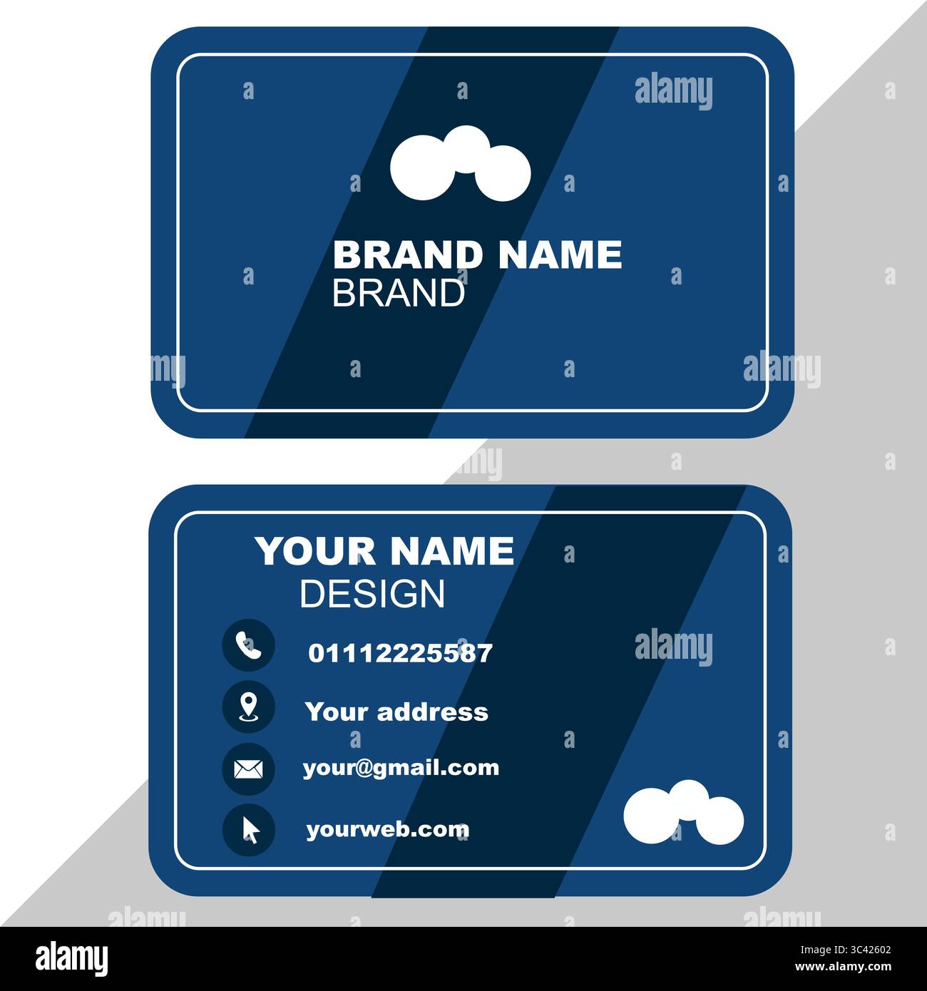 Kreditkartenvektorsymbol für Illustrationen für Unternehmen, Banken und Online-Zahlungen Stock Vektor