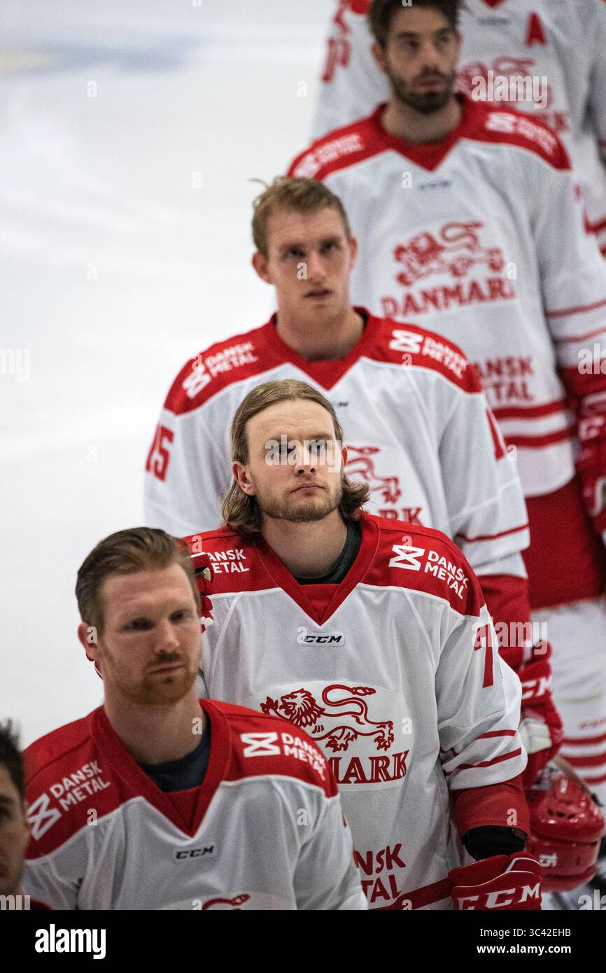 12. Mai 2021, Kopenhagen, Dänemark: Nationalmannschaftstest zwischen Dänemark und Norwegen in der Roedovre Skating Arena, Kopenhagen, Dänemark. (Kreditbild: © Lars Moeller/ZUMA Wire) Stockfoto