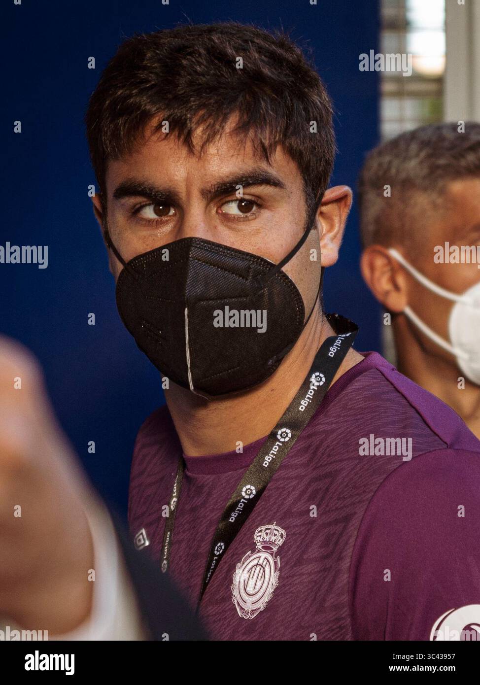 19. Mai 2021, Santa Cruz de Teneriffa, Spanien: Spieler der RCD Mallorca kommen vor dem Liga SmartBank Spiel zwischen CD Teneriffa und RCD Mallorca im Heliodoro Stadion in Teneriffa, Spanien, ins Stadiuem. (Kreditbild: © San Acosta/DAX via ZUMA Wire) Stockfoto