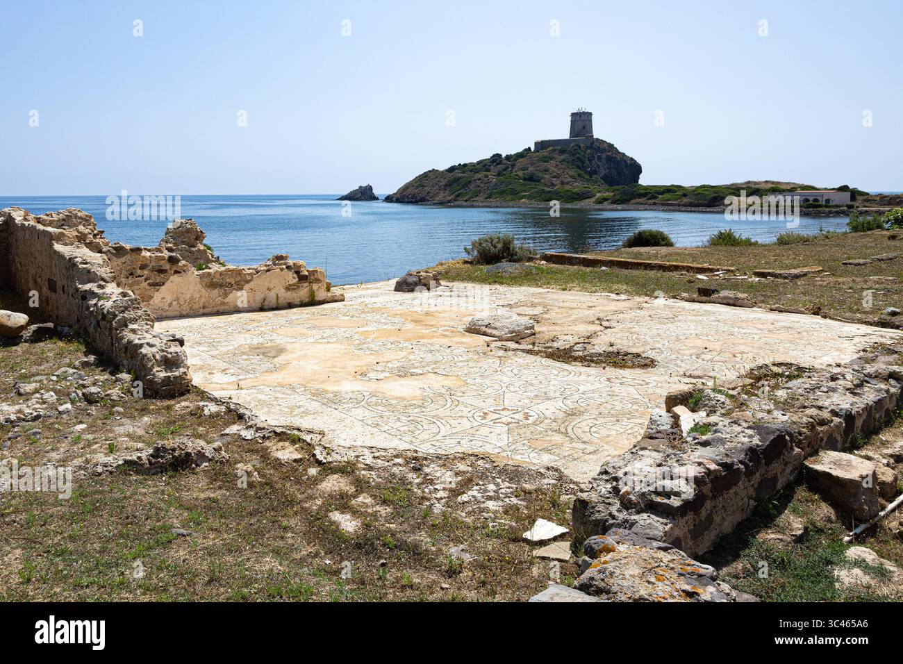 Die Levant Baths, Nora, Sardinien Stockfoto