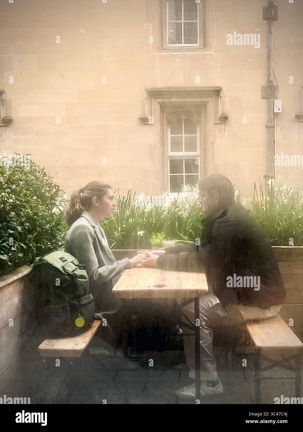 Studentenromantik in Oxford Stockfoto