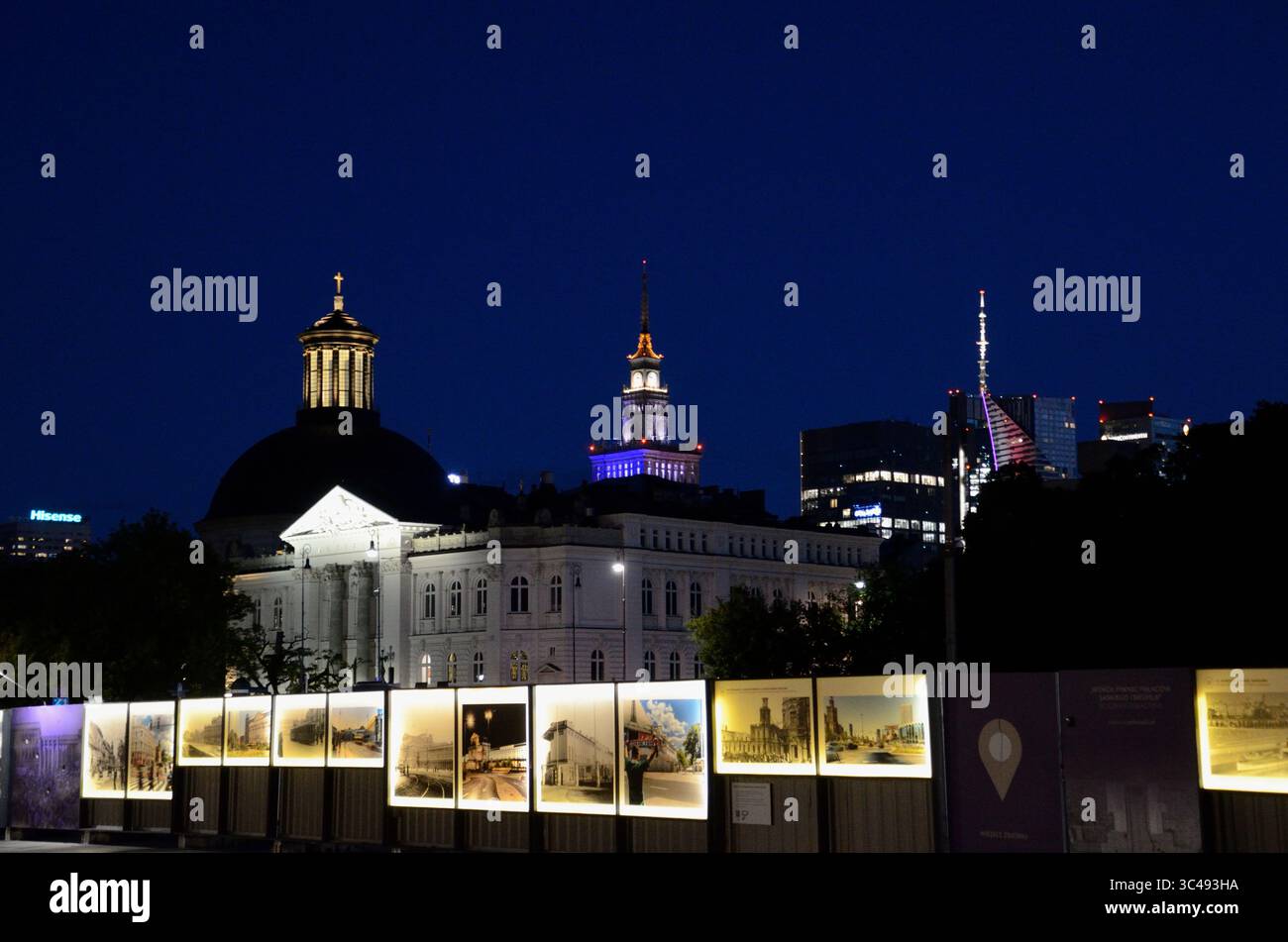 Stiftungen Des Sächsischen Palastes, Pilsudski-Platz, Warschau, Woiwodschaft Masowien, Polen, Europa Stockfoto