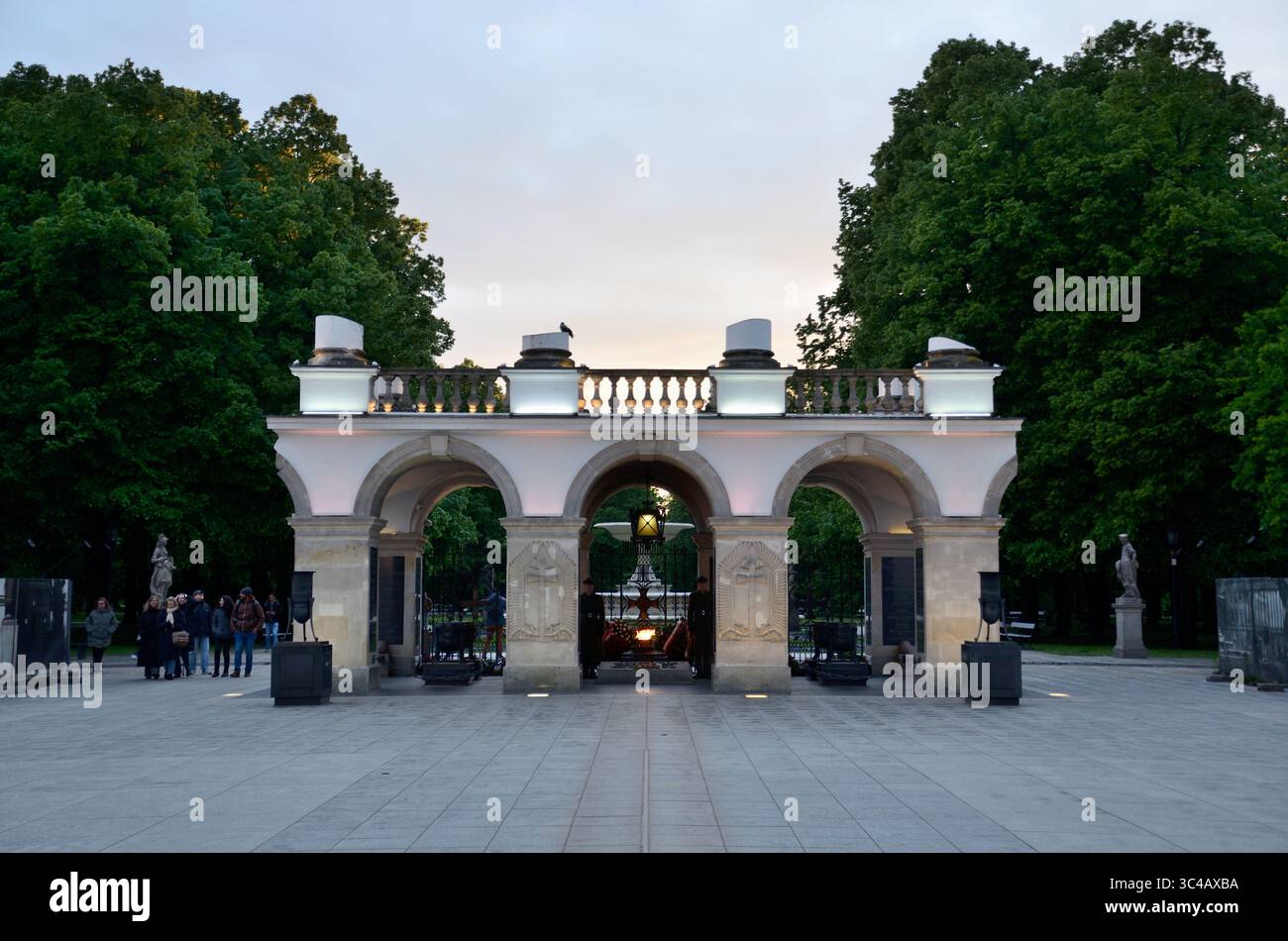 Grab des unbekannten Soldaten, Sächsisches Schloss, Warschau, Woiwodschaft Masowien, Polen, Europa Stockfoto