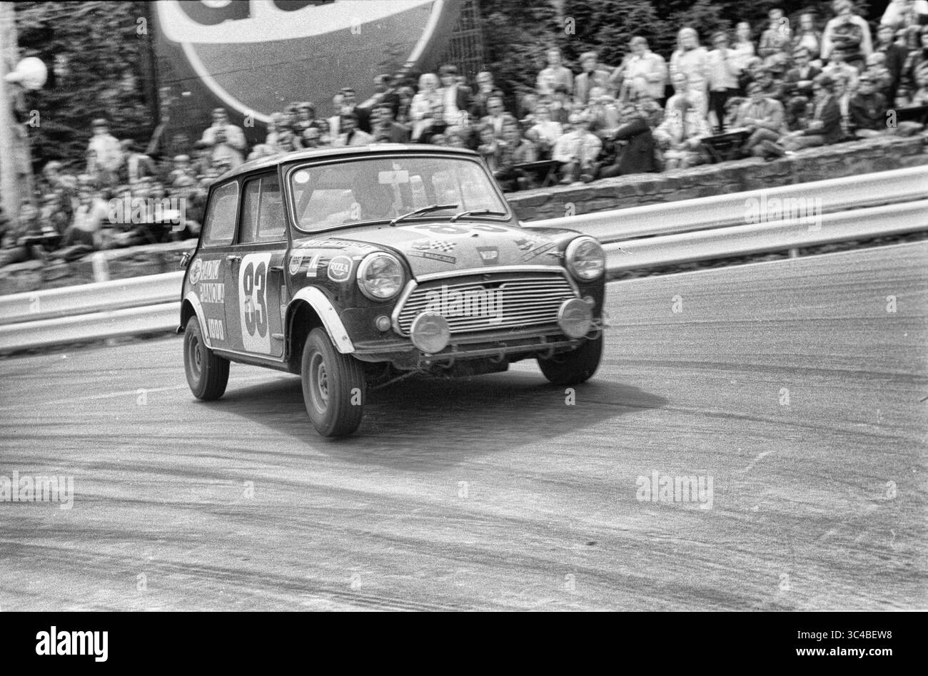 1970 Darnelle/Guiliette - Mini Mk2-BMC - ETCC 24 Stunden Spa-Francorchamps - Original negative Scan Stockfoto