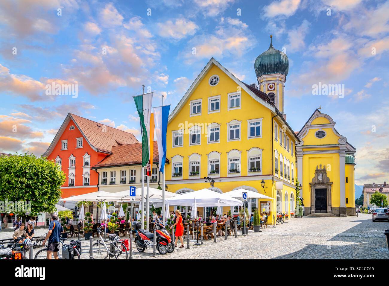 Altstadt von Immenstadt im Allgaeu, Deutschland Stockfoto