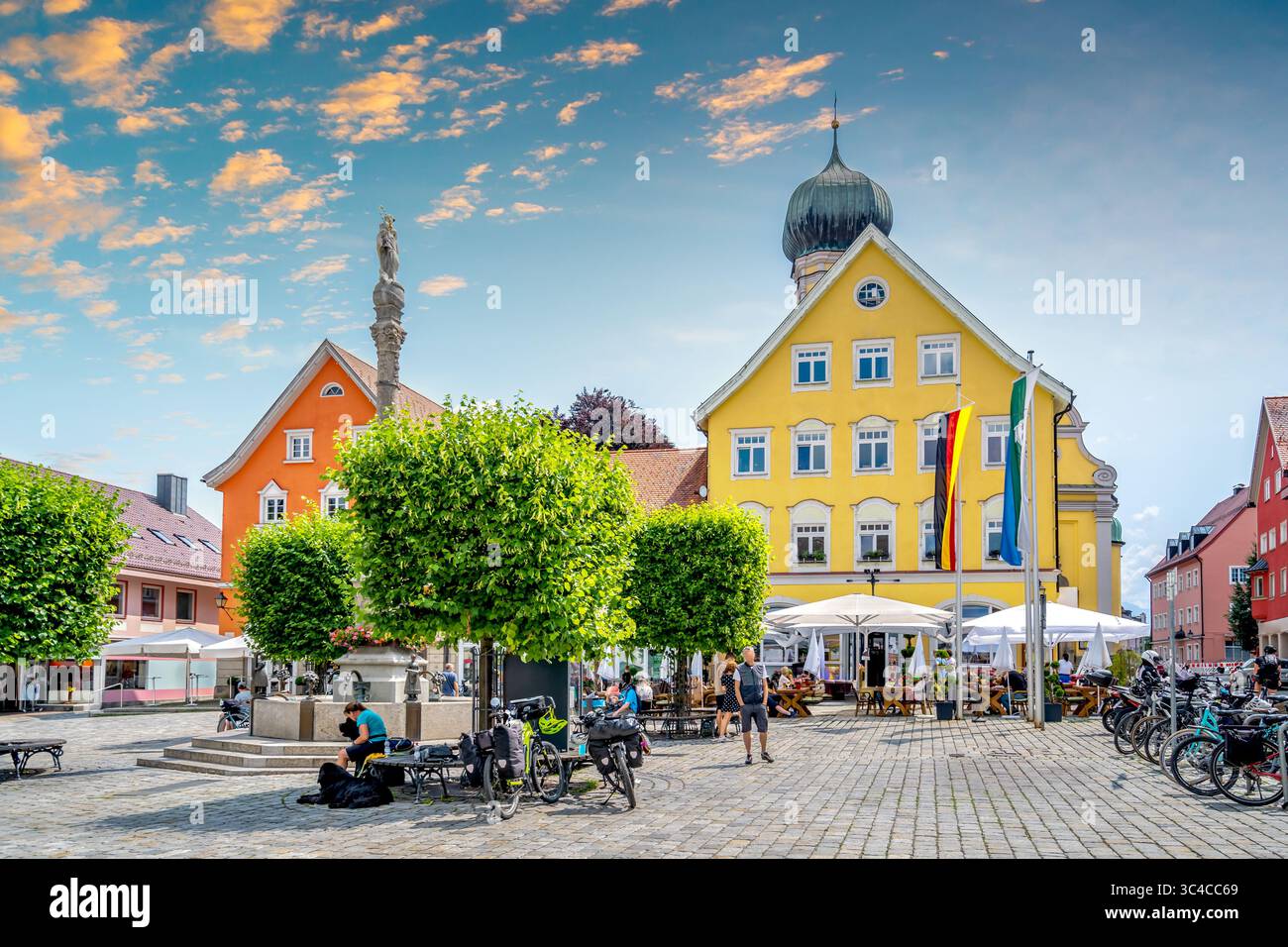 Altstadt von Immenstadt im Allgaeu, Deutschland Stockfoto