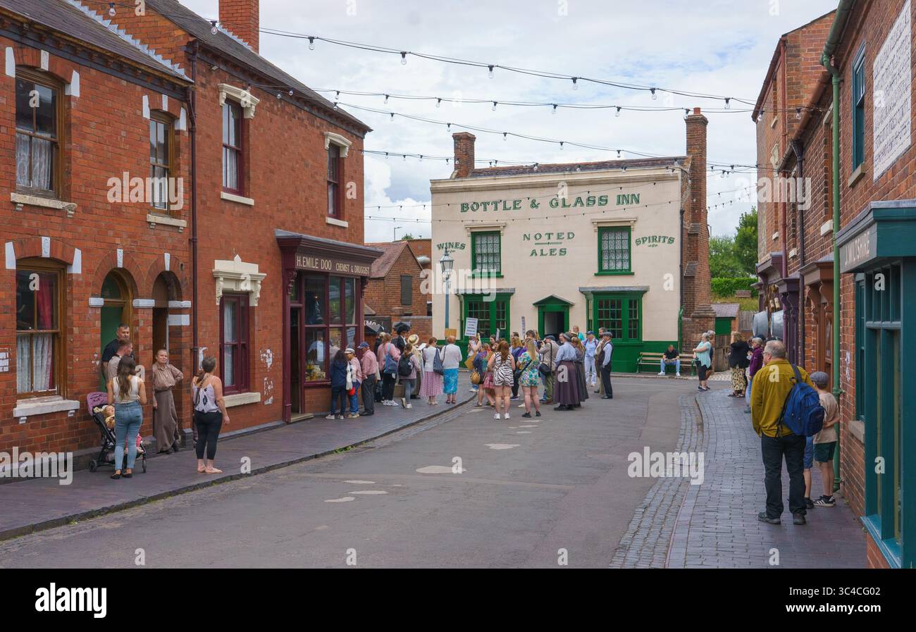 Black Country Living Museum in Dudley - ein immersives Erlebnis wie ein Schritt zurück in die Vergangenheit Stockfoto