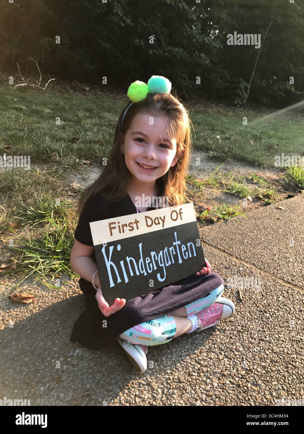 Erster Tag Des Kindergartens Stockfoto