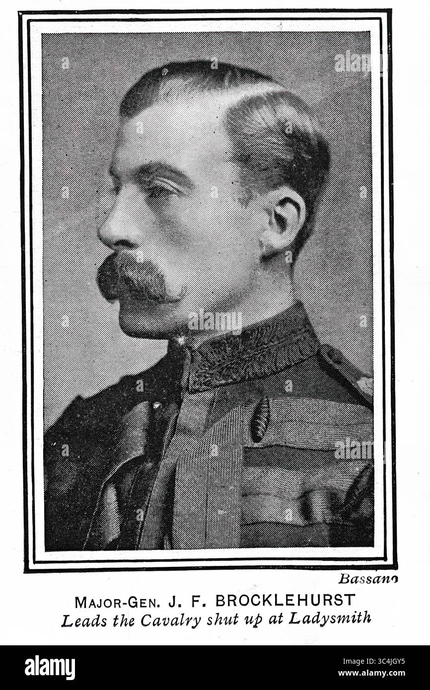 General John Fielden Brocklehurst Offizier der britischen Armee während des Zweiten burenkrieges Stockfoto