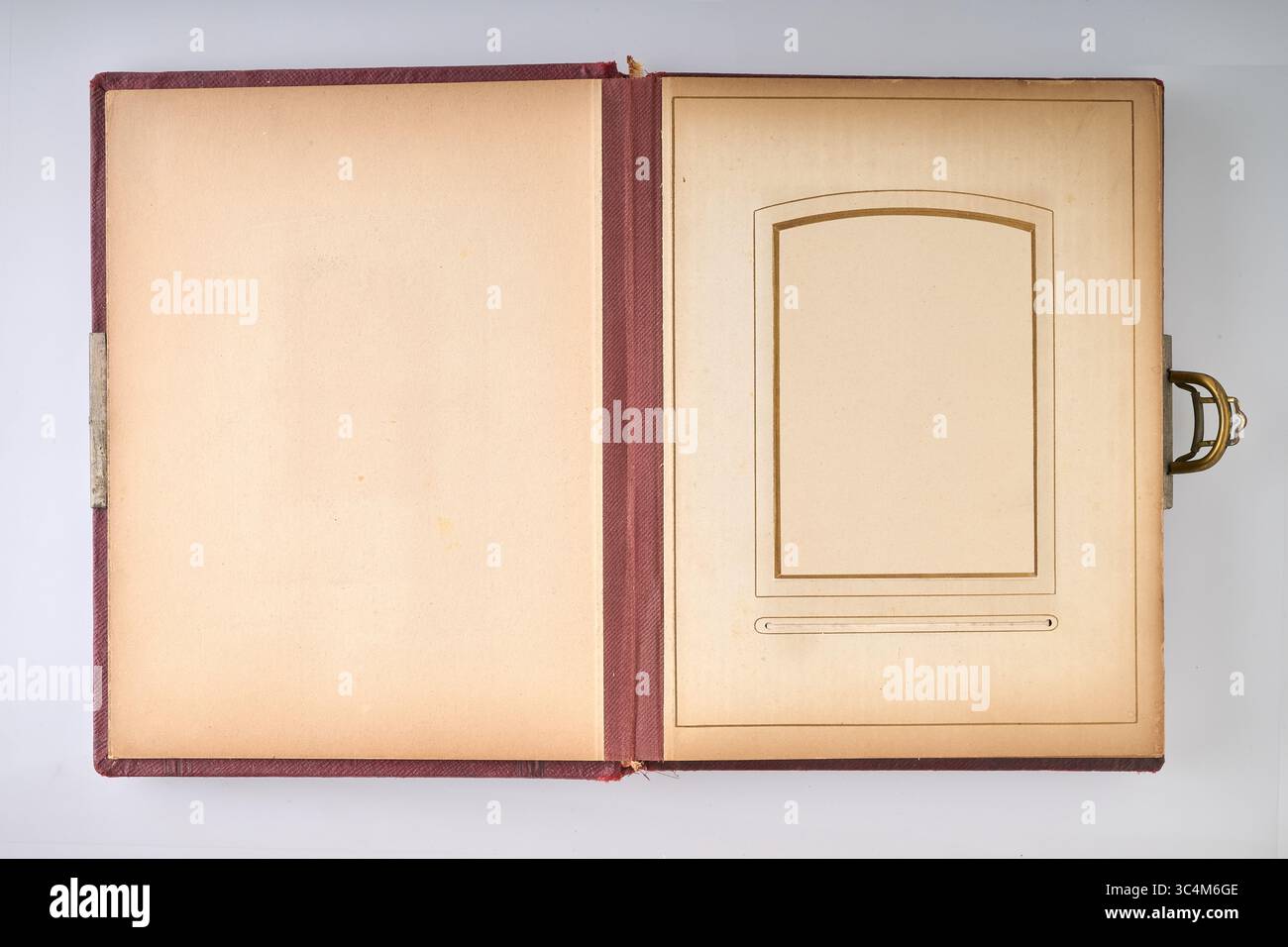 Antike und Vintage Art Deco Fotobuchblätter, Pfad für jeden Rahmen Stockfoto