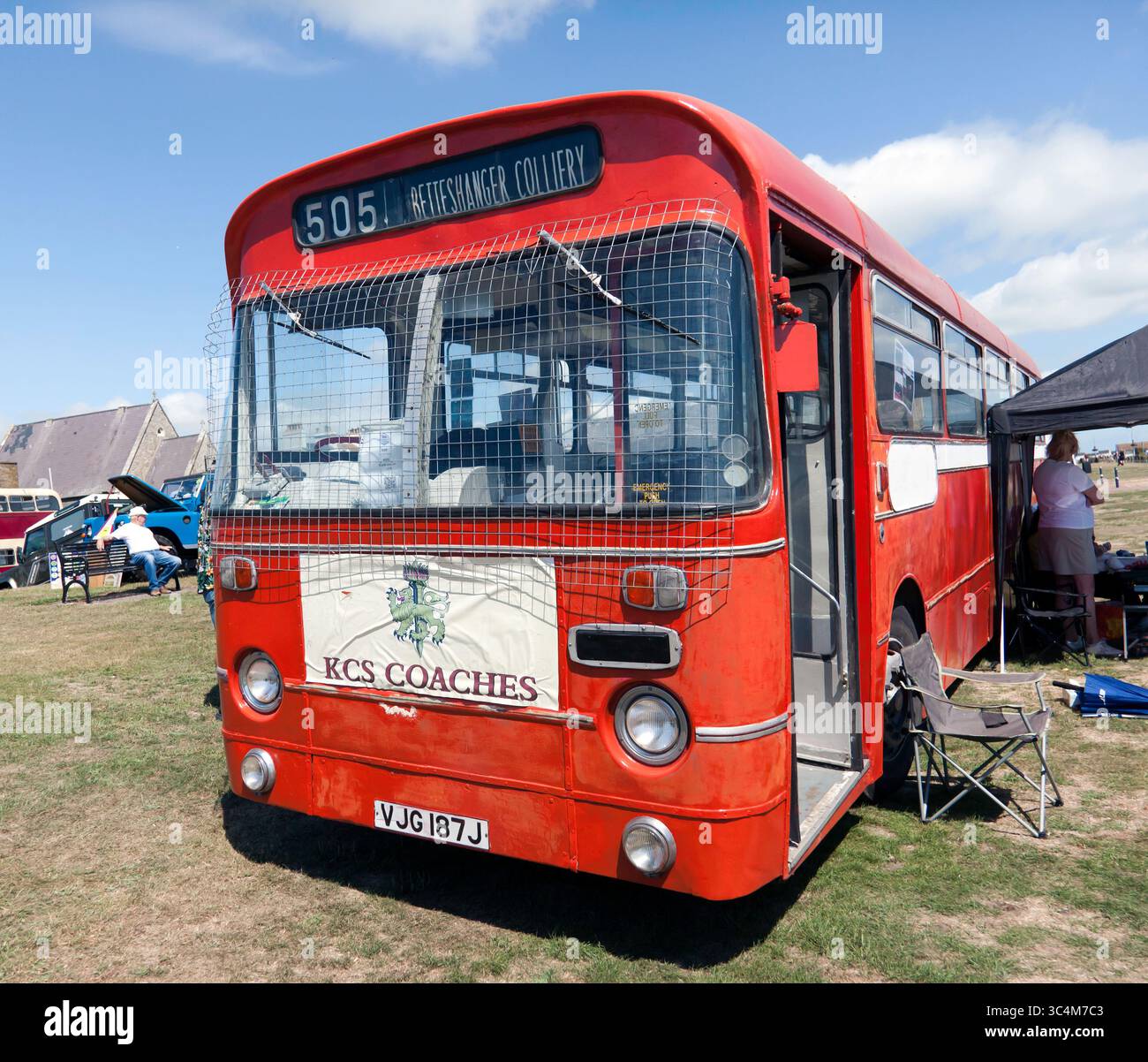 Der AEC Swift, der in Szenen aus dem Film „The Miner's Son“, gedreht in und um Deal, von Ettecon Productions, der bald zur Veröffentlichung von V.O.D fällig ist Stockfoto