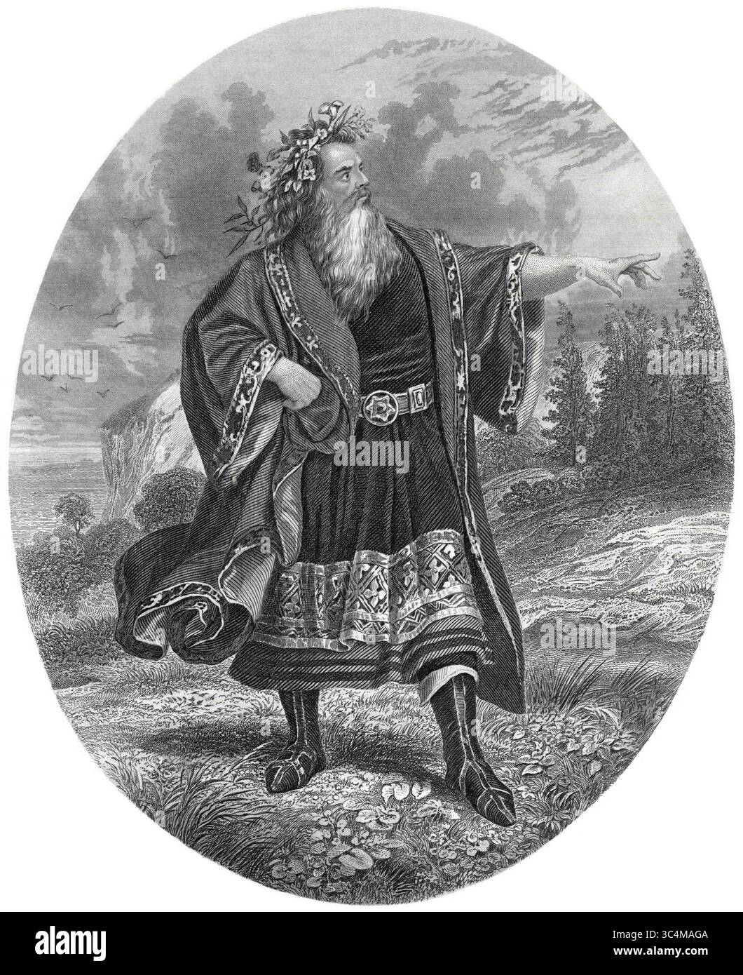 20. November 2017 – USA – Mr. Edwin Forrest als King Lear, Illustration von Henry J. Johnson, Harper's Monthly Magazine, 1879 (Credit Image: © JT Vintage/Glasshouse Via ZUMA Wire) Stockfoto