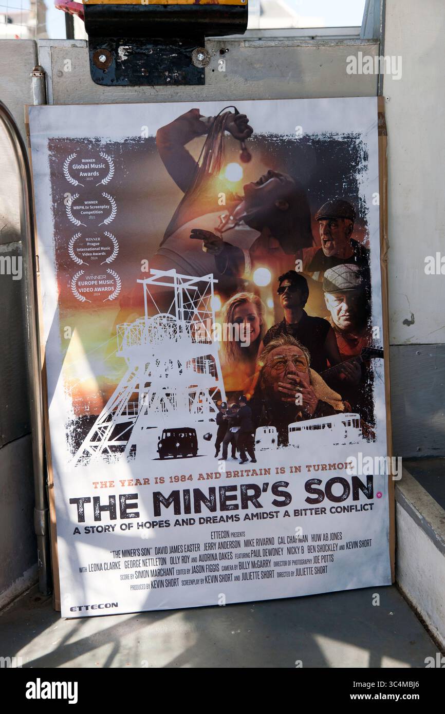 Filmplakat für den Film "The Miner's Son", gedreht in und um Deal, von Ettecon Productions, bald für die Veröffentlichung von V.O.D fällig Stockfoto