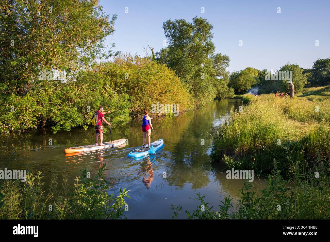 Studenten, die sich in Cambridge entspannen Stockfoto